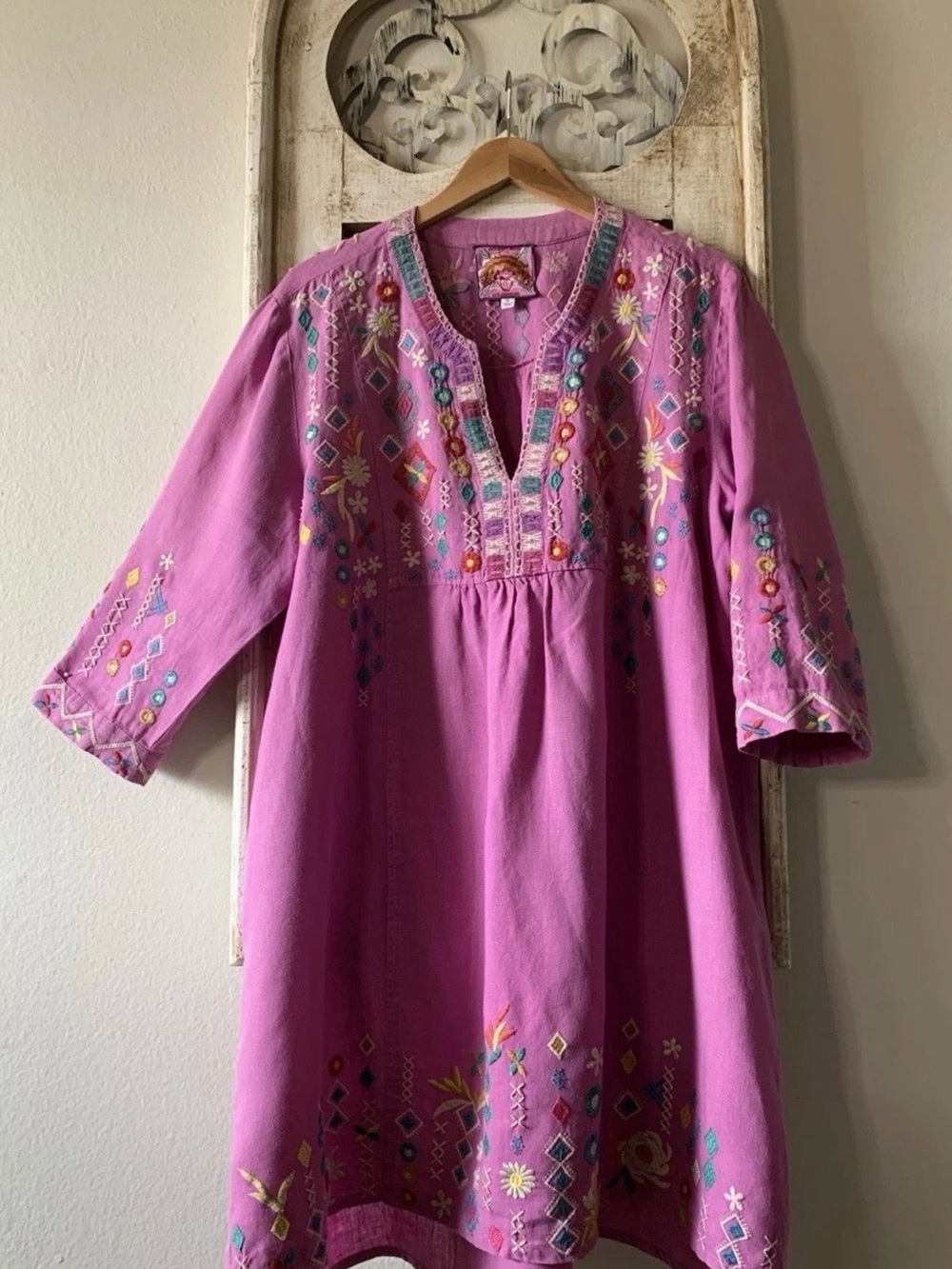 Johnny Was Embroidered Dress